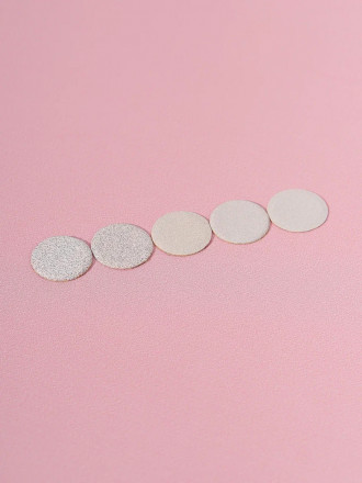 ALGEBRA BEAUTY   SOFT WHITE   Тонкие   S (15мм)   #180   (50шт)   Сменные файлы  для педикюрного диска без подложки