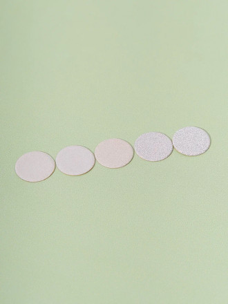 ALGEBRA BEAUTY   SOFT WHITE   Тонкие   M (20мм)   #320   (50шт)   Сменные файлы  для педикюрного диска без подложки