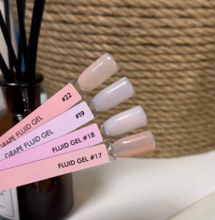 ONE NAIL &amp; GRAPE   Gel FLUID   #19   15мл   Гель для укрепления с шиммером