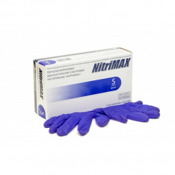 NITRIMAX   Голубые   S   Перчатки нитриловые  50пар   (Китай)