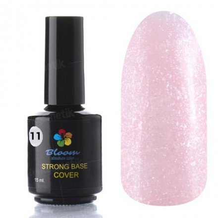 BLOOM   Base Strong COVER   #11   15мл   База камуфлирующая с шиммером